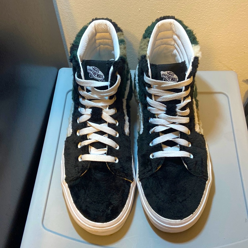 New Vans SK8 HI Fuzzy Sherpa Camo